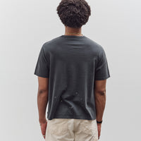 orSlow Vintage Fade Skull Print T-Shirt, Denim Used