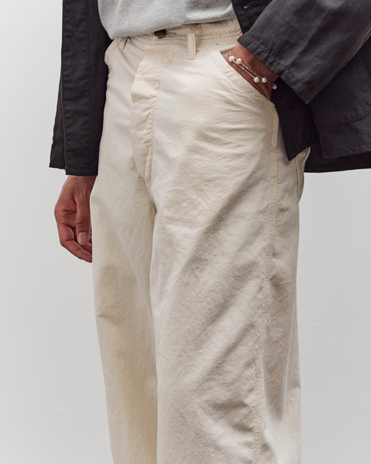 orSlow Wide Fit 30's Painter Pants Unisex, Ecru