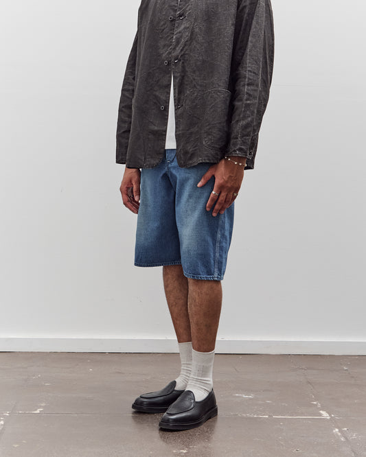 orSlow Wide Fit 30'S Painter Shorts Unisex, Denim Used