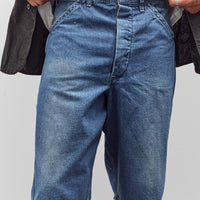 orSlow Wide Fit 30'S Painter Shorts Unisex, Denim Used
