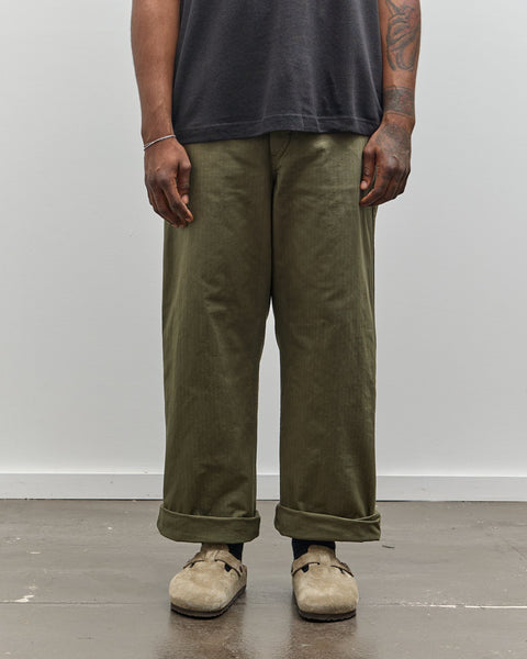 WORKERS CLOTHING FACTORY 36サイズ オリーブグリーン