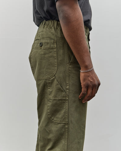 orSlow Wide Fit French Work Pant, Army Green