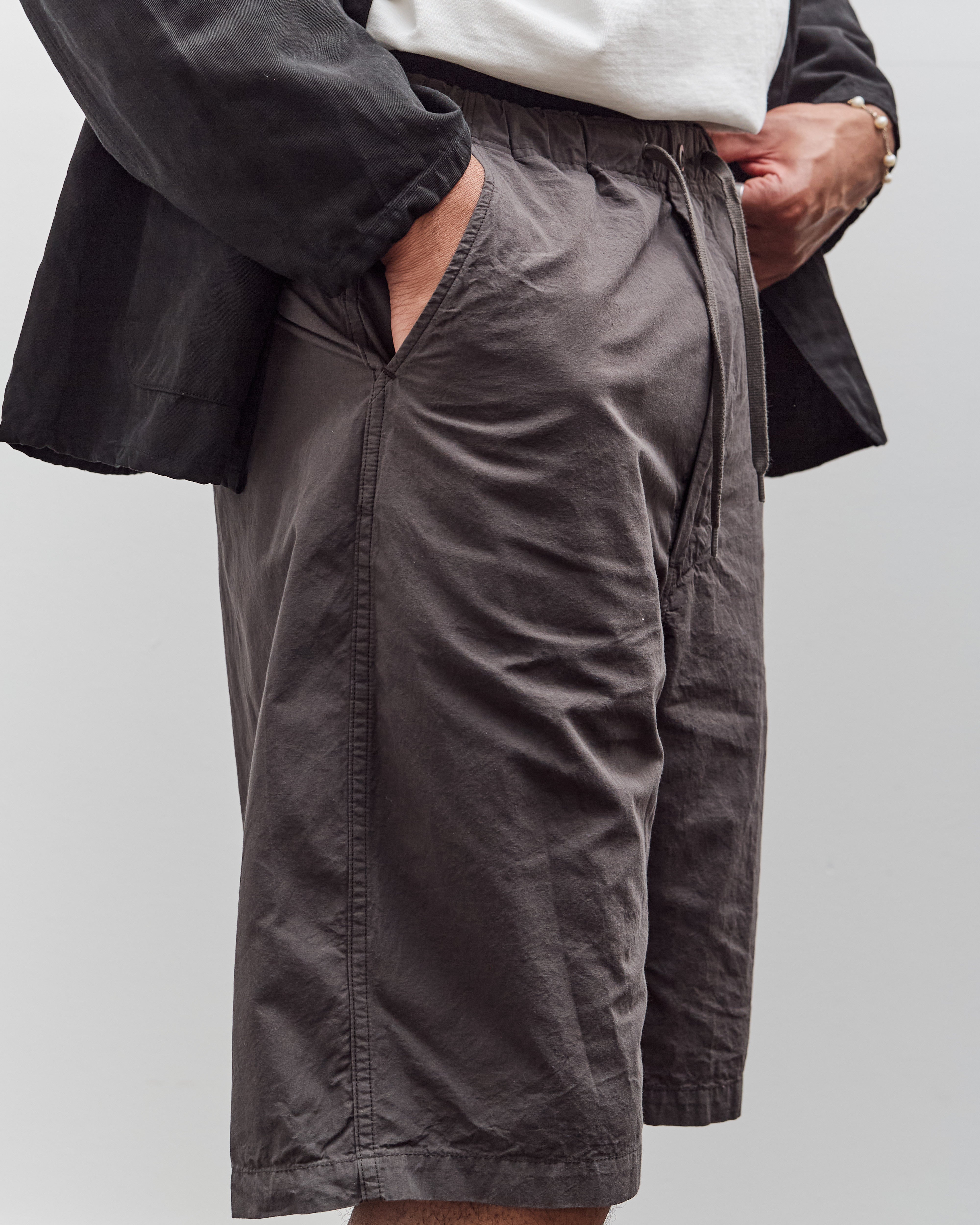 orSlow Wide Fit New Yorker Shorts, Charcoal Gray – Glasswing