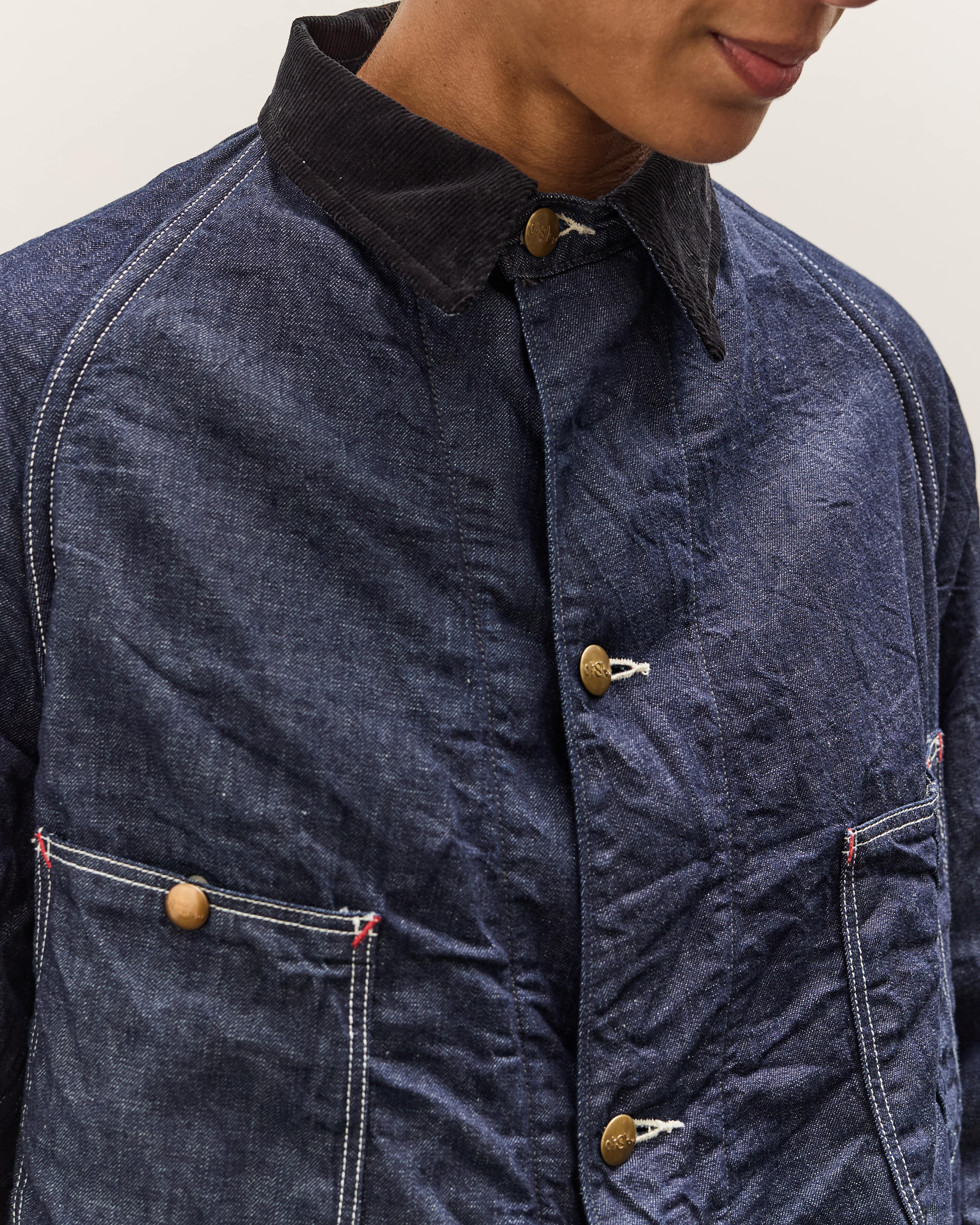 orSlow Wool Liner Relax Fit Coverall, One Wash – Glasswing