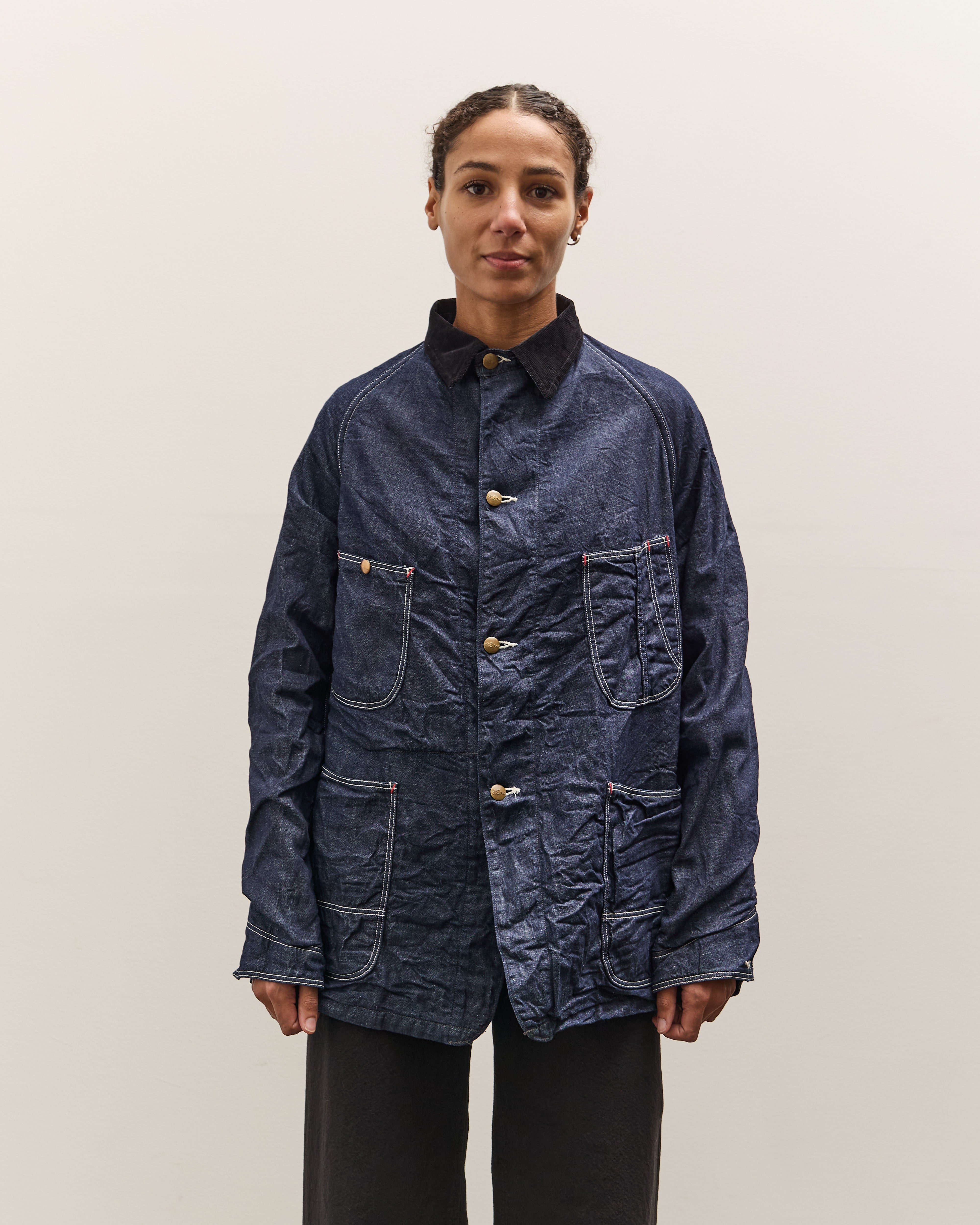 orSlow Wool Liner Relax Fit Coverall, One Wash – Glasswing