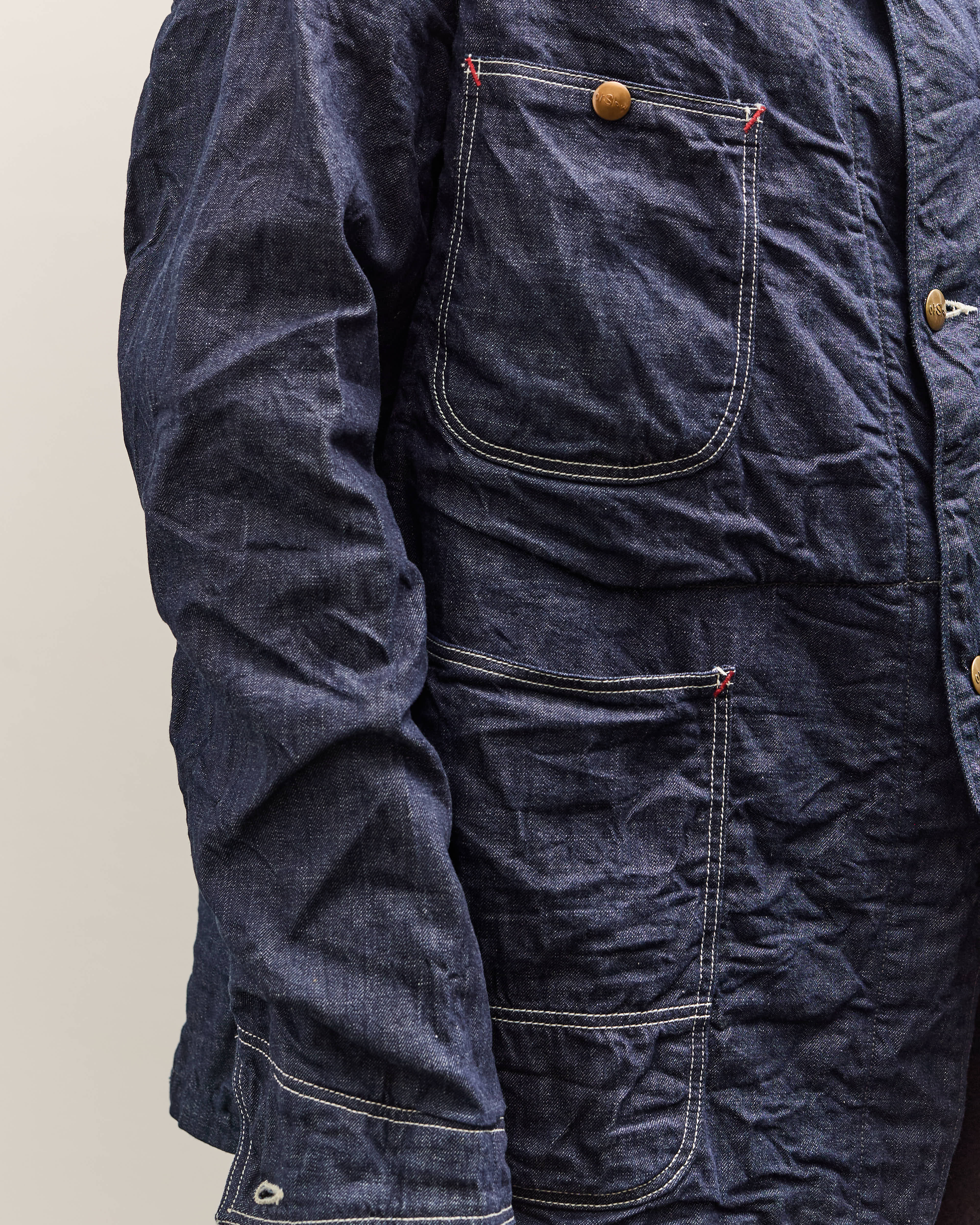 orSlow Wool Liner Relax Fit Coverall, One Wash – Glasswing