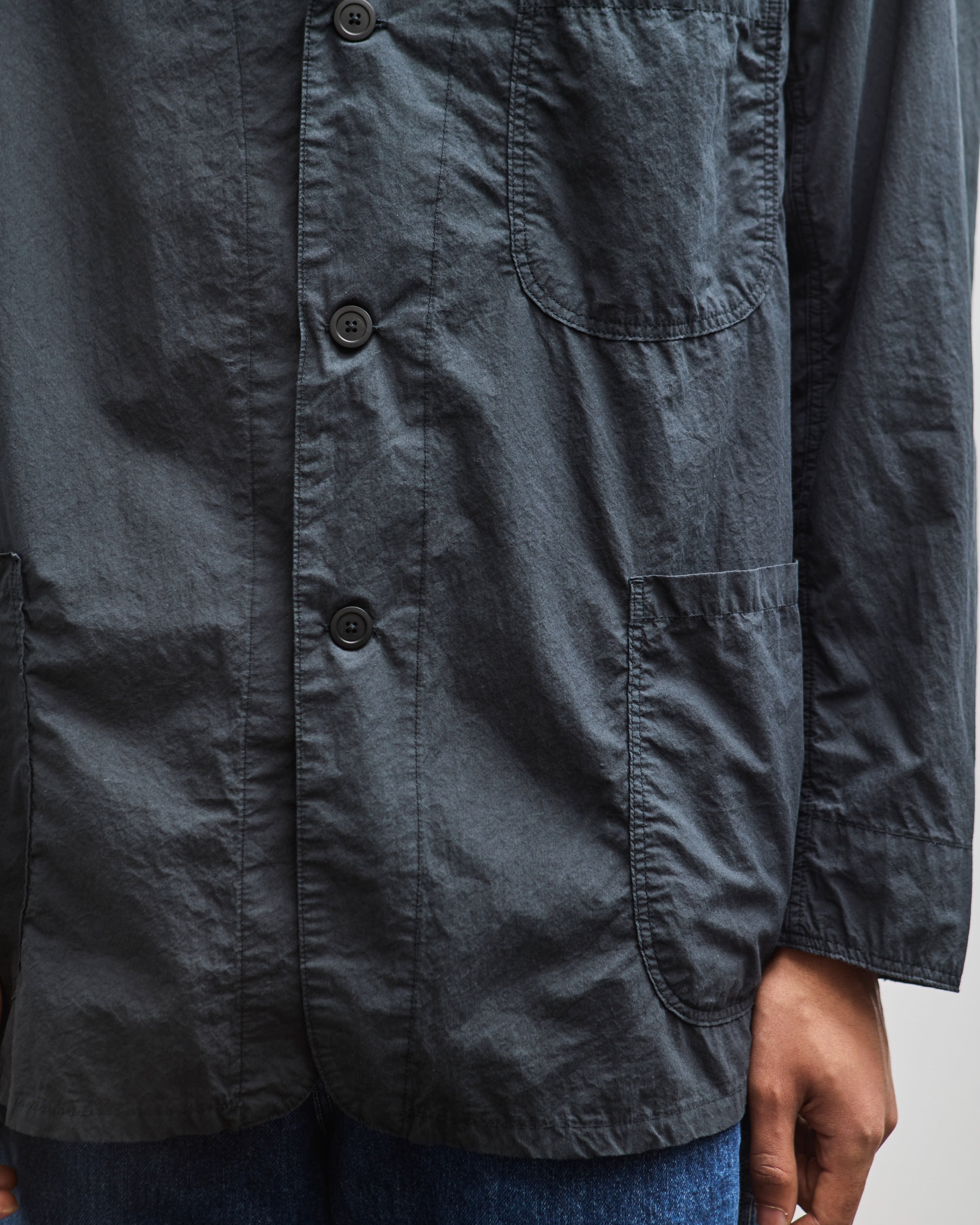 orSlow Light Simple Work Jacket, Sumi Black – Glasswing