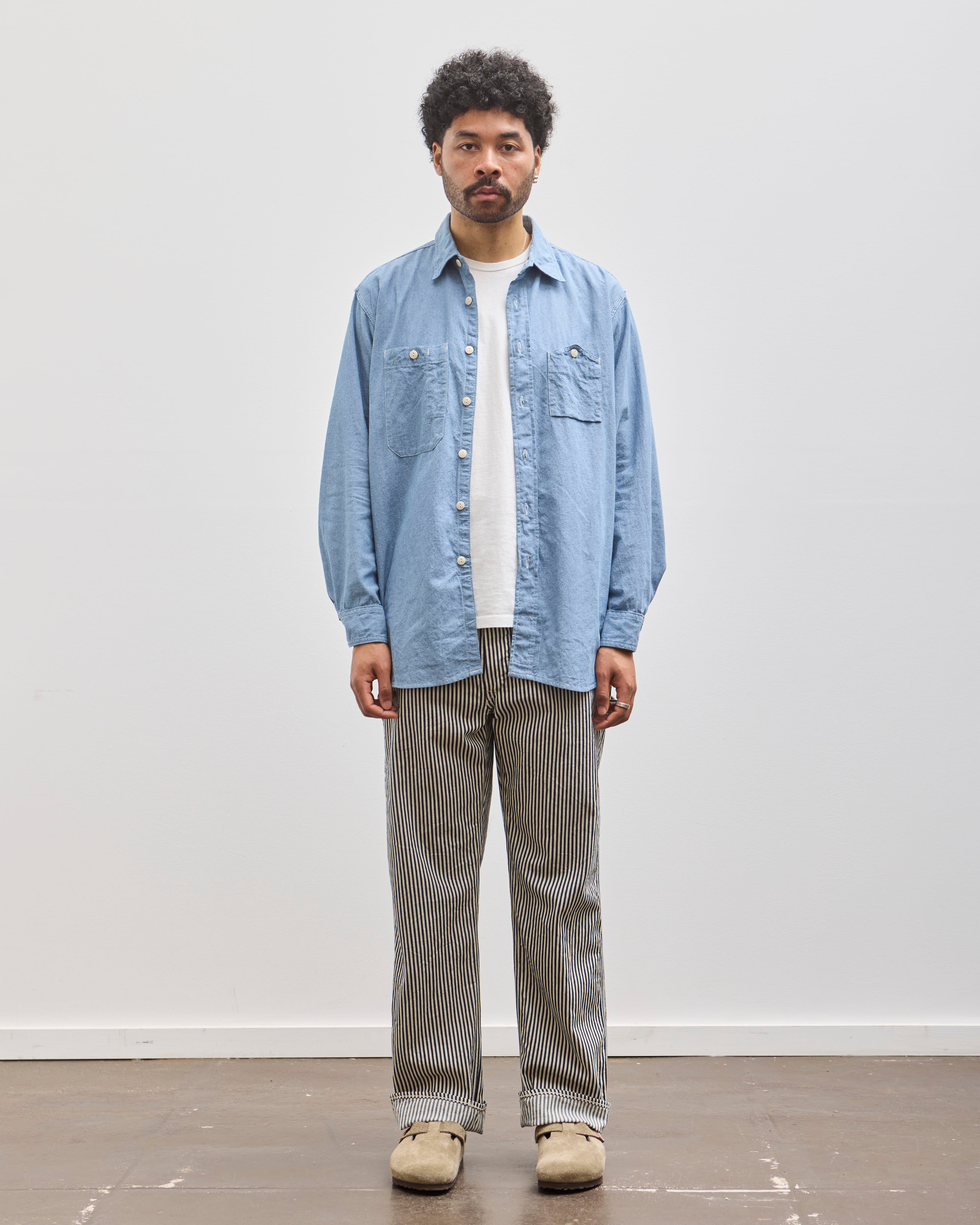 日本製 orSlow Hickory Strip Denim / Jeans OrSlow One Wash Standard Denim | Glasswing Shop
