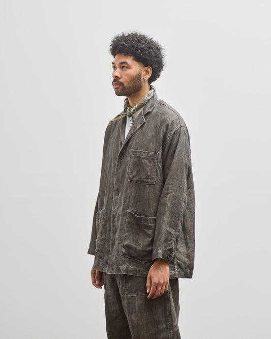 orSlow Simple Work Jacket, Charcoal Grey