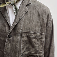 orSlow Simple Work Jacket, Charcoal Grey