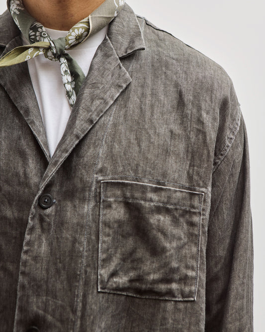 orSlow Simple Work Jacket, Charcoal Grey