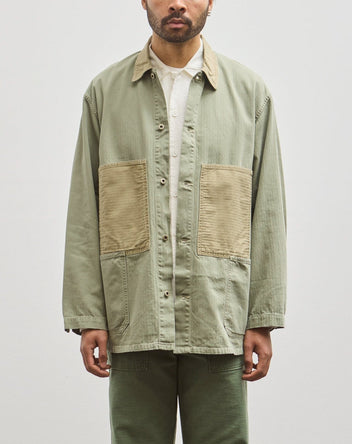 orSlow Herringbone Utility Coverall in Green