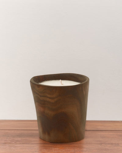 seya. Palo Santo Hand Made Candle, Off White X Brown