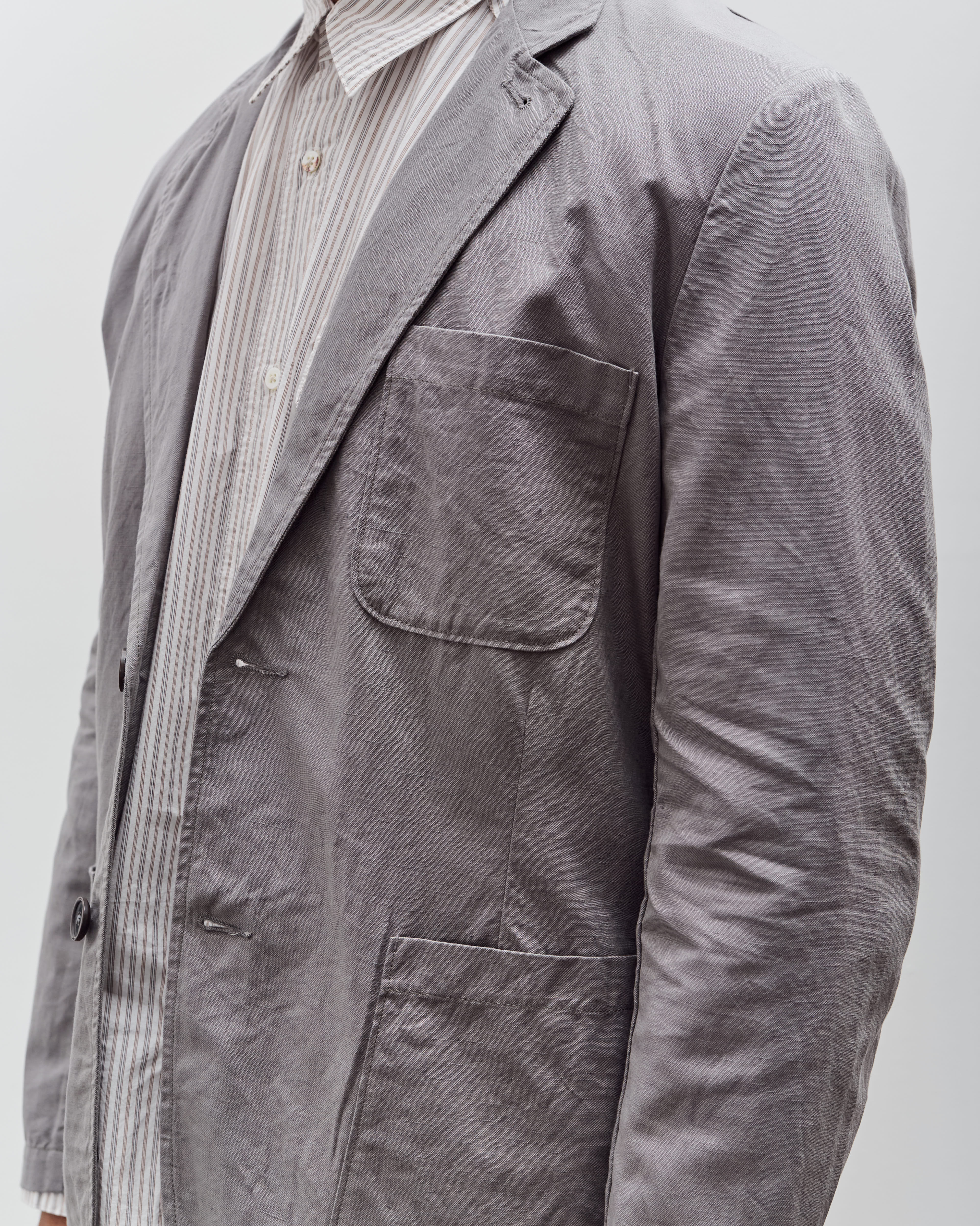 Universal Works Two Button Jacket, Mid Grey – Glasswing
