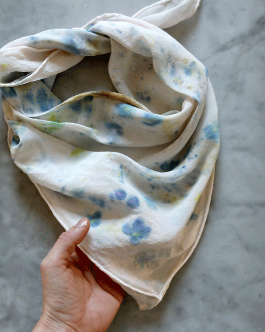 Natural Dyeing Workshop with Maggie Pate, Flower Pounding