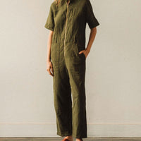 Atelier Delphine Ailuk Jumpsuit, Hunter Green