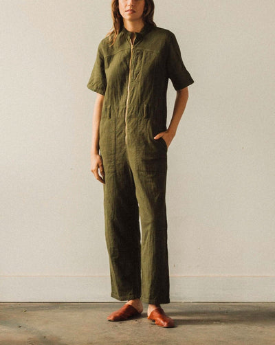 Atelier Delphine Ailuk Jumpsuit, Hunter Green