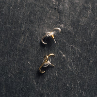 Knobbly Link Link Earring, Silver