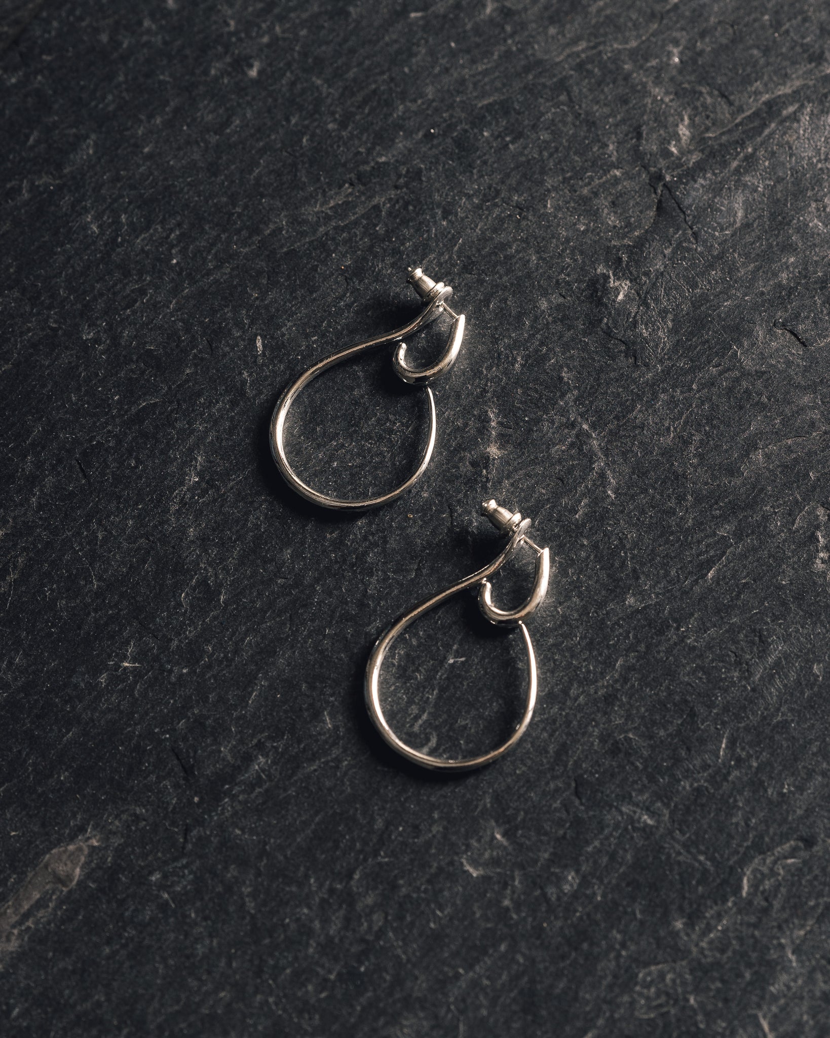 Knobbly Gal Hoops, Silver