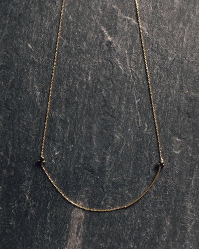 Mirta Reverse Necklace, Double Black Diamond