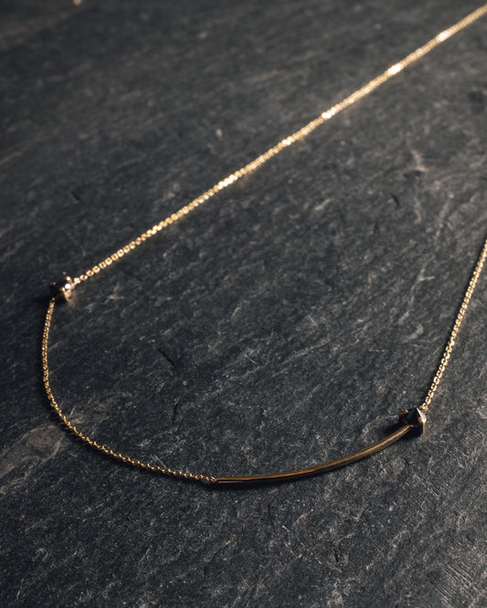 Mirta Reverse Necklace, Double Black Diamond