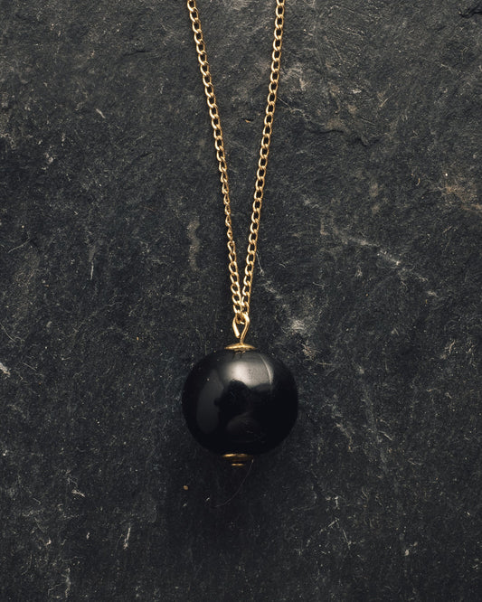 Rou Jewelry Black Moon Necklace