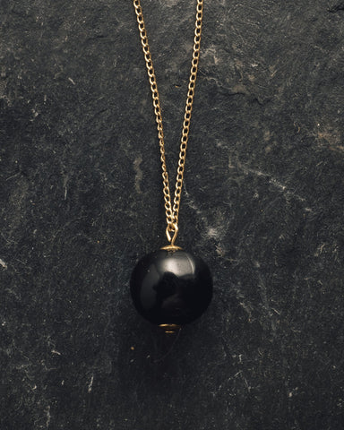 Rou Jewelry Black Moon Necklace