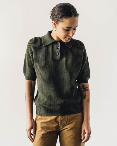 7115 Collared Pullover, Olive