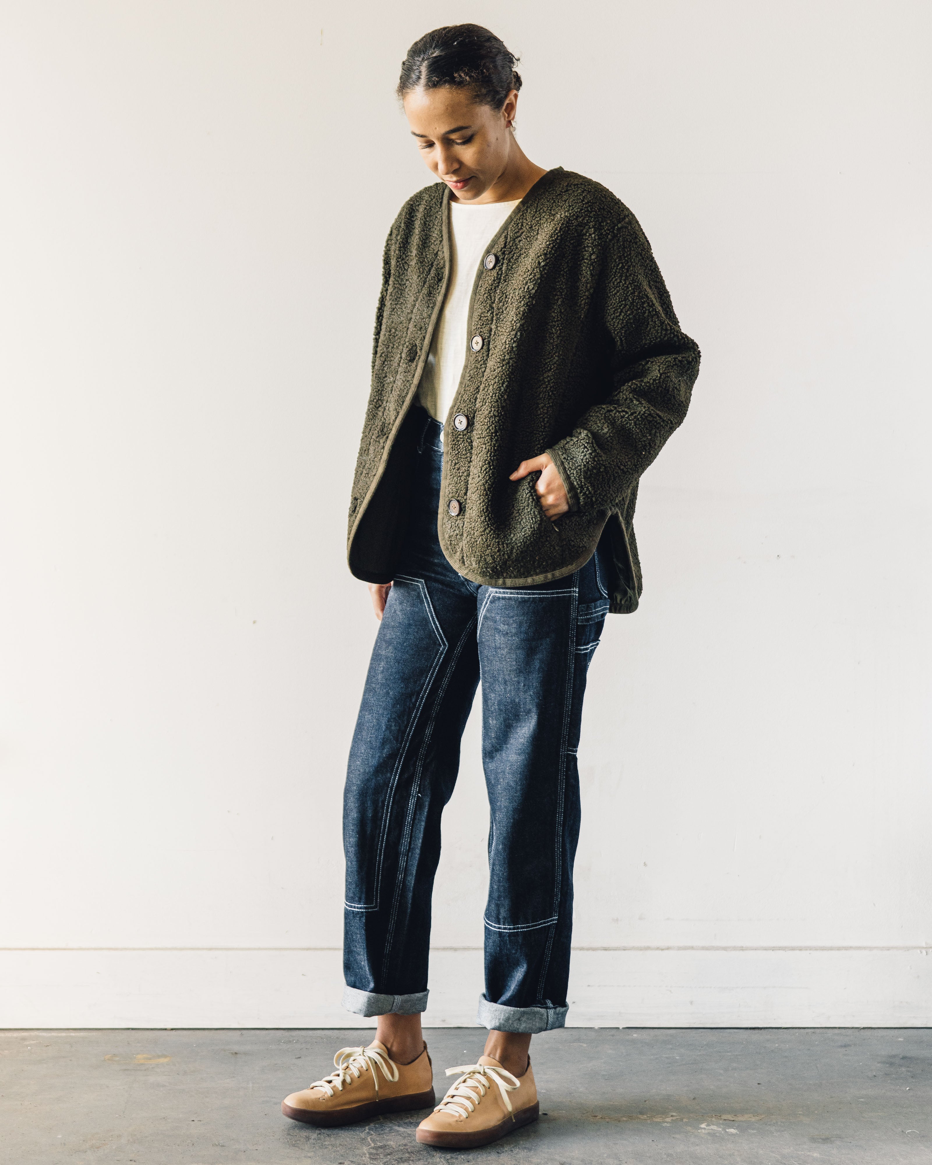 7115 Curly Jacket, Olive – Glasswing