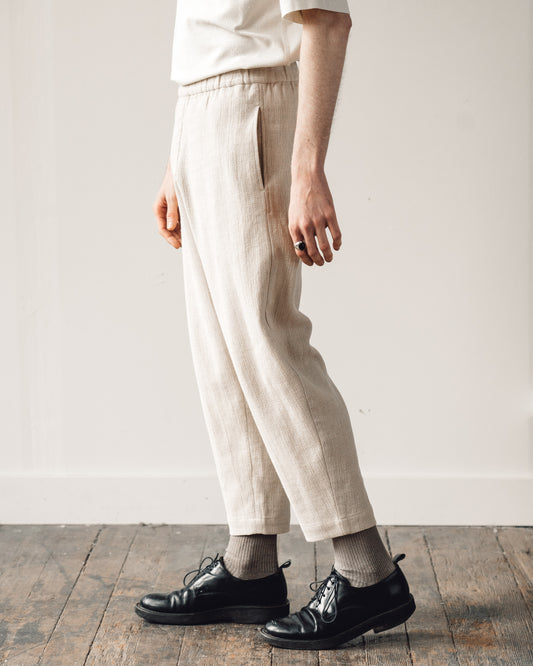 7115 Unisex Elastic Pull-Up Trouser, Oatmeal