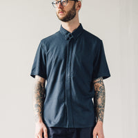 7115 Unisex Short Sleeve Side Pocket Shirt, Navy