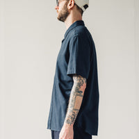 7115 Unisex Short Sleeve Side Pocket Shirt, Navy