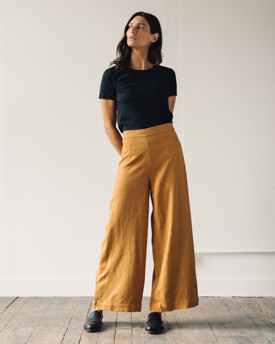 7115 Linen Wide-Legged Trouser