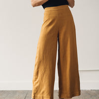 7115 Linen Wide-Legged Trouser