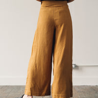 7115 Linen Wide-Legged Trouser, Sienna