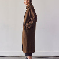 7115 Balmacaan Wool Coat, Deep Walnut