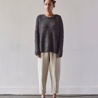 7115 Chunky Fisherman Sweater, Frizzy Black kit