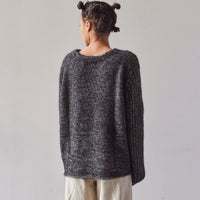 7115 Chunky Fisherman Sweater, Frizzy Black kit