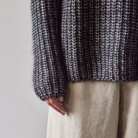 7115 Chunky Fisherman Sweater, Frizzy Black kit