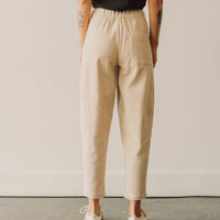 7115 Corduroy Elastic Pull-Up Trouser, Antique White