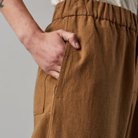 7115 Elastic Pull-Up Trouser, Caramel