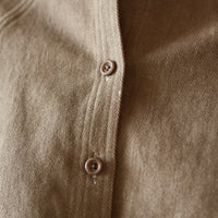 7115 Heavy Canvas 3/4 Cropped Shirt Jacket, Light Umber