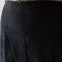 7115 Heavy Canvas Wide-Legged Trouser, Black