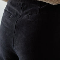 7115 Heavy Canvas Wide-Legged Trouser, Black