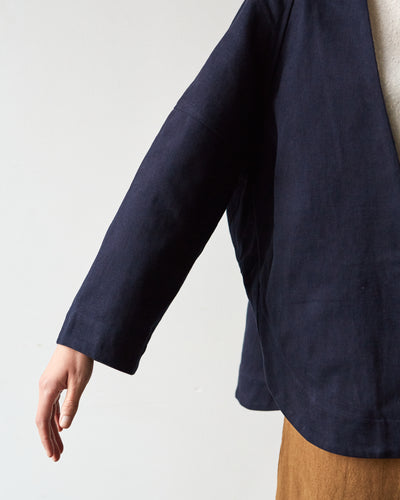 7115 Lantern Sleeves Jacket, Navy