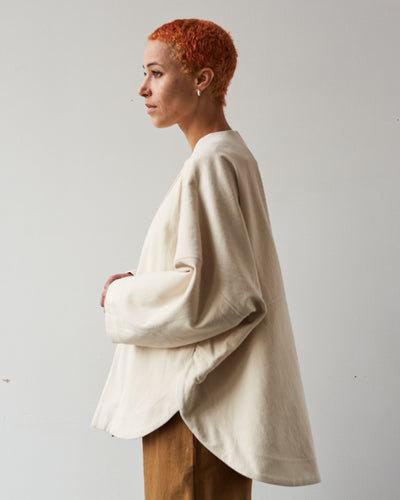 7115 Lantern Sleeves Jacket, Off-White