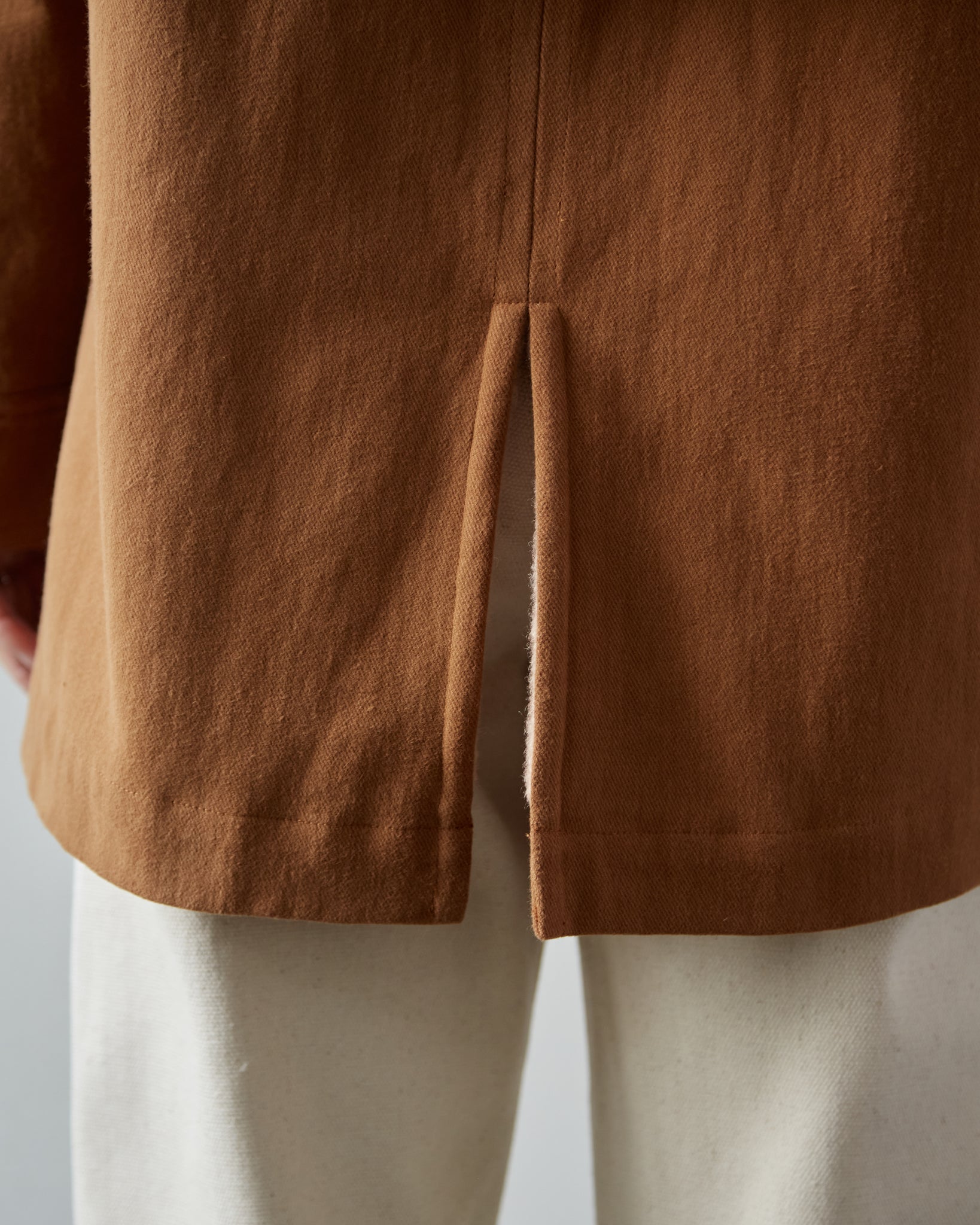 7115 Layered Short Coat, Cinnamon