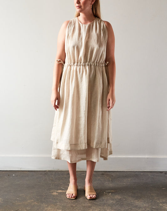 7115 Layered Summer Dress, Wheat