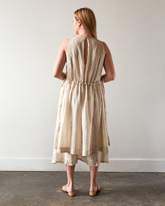 7115 Layered Summer Dress, Wheat