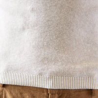 7115 Mock-Neck Linen Knit Top, Dove